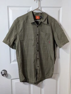 Merrell Select Wick Button Up Shirt Men's L Olive Green  - Picture 1 of 11