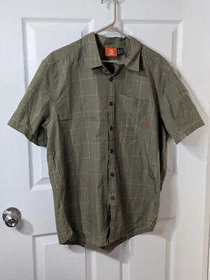 Merrell Select Wick Button Up Shirt Men's L Olive Green  - Image 1 of 4