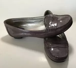 Cole Hann Women's Purple Leather Loafer Slip On Flats Size 8 Pre- Own - Picture 1 of 10