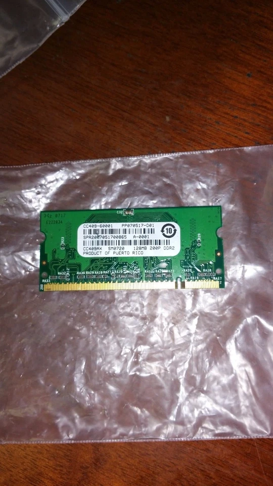  CP3525 128MB PC2-4200S DDR2-533MHZ 16X16 4CHIPS 200PIN    CC409AX  CC409-60001  - Image 1 of 1