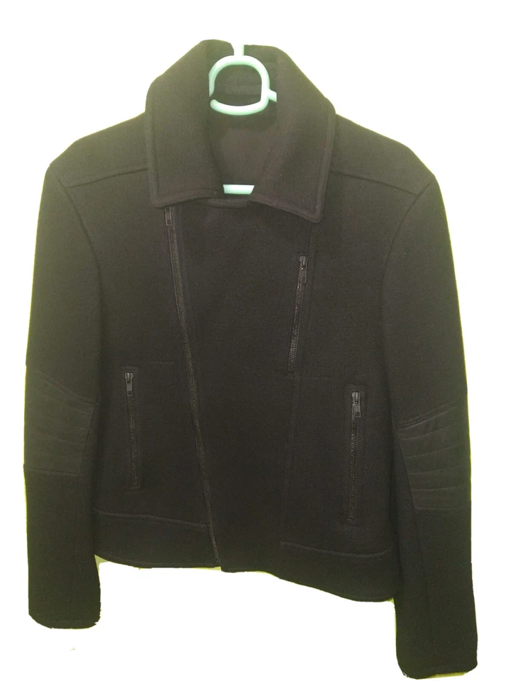 Chaqueta de lana negra Zio Songzio mediana para dama Foto 1 de 4