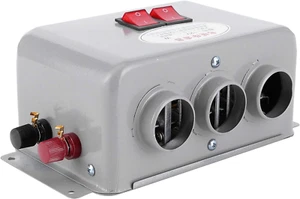 Riscaldatore per Auto Compatto Da 12 V Ventola per Parabrezza Portatile a 3 Fori - Foto 1 di 12