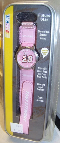 GAME TIME FUTURE STAR WRIST WATCH #20 TONY STEWART GIRLS YOUTH KIDS PINK NIP Cover