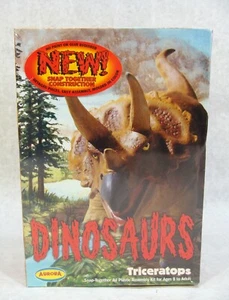 AURORA DINOSAURS TRICERATOPS PLASTIC SNAP TOGETHER MODEL KIT SEALED! CINEMODELS - Picture 1 of 1