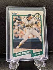 1990 Fleer #6 Dennis Eckersley Oakland Athletics