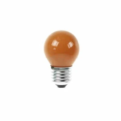 Golf Ball Bulb 45mm Round 240V 15W E27 Amber - Image 1 of 2