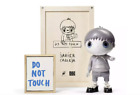 Signed Javier Calleja 'Do Not Touch (Grey)' Ltd Ed. Sculpture w/ Orig Wood Box