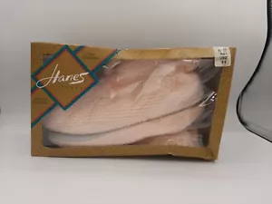 Grandi 8-9 NUOVE NELLA SCATOLA Vintage 1989 Hanes Rosa Pesca Ciabatte Camera da Letto - Foto 1 di 16