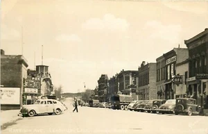 Carpa de autos Leadville Colorado Harrison Avenue años 40 RPPC 25-5714 - Imagen 1 de 2