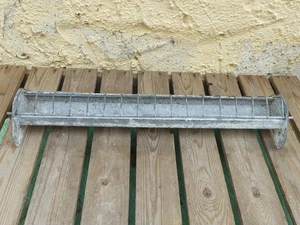 Metall Futtertrog 49 cm für Geflügel und Vögel – Hühnertränke Futterspender - Bild 1 von 5