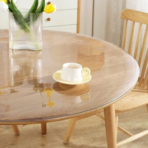 Royhom 42 Inch Clear Round Table Cover Protector 2mm Thick Plastic Table Cove... - Picture 1 of 6