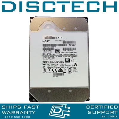 NEW Hitachi 8TB Enterprise SAS 7200rpm 0F27358 / HUH721008AL5204 3.5" - Image 1 of 3