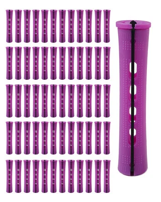 60pcs Perm Rods for Women's Natural Hair, Purple, 0.75inch - Hair Roller Curl... - Image 1 of 4
