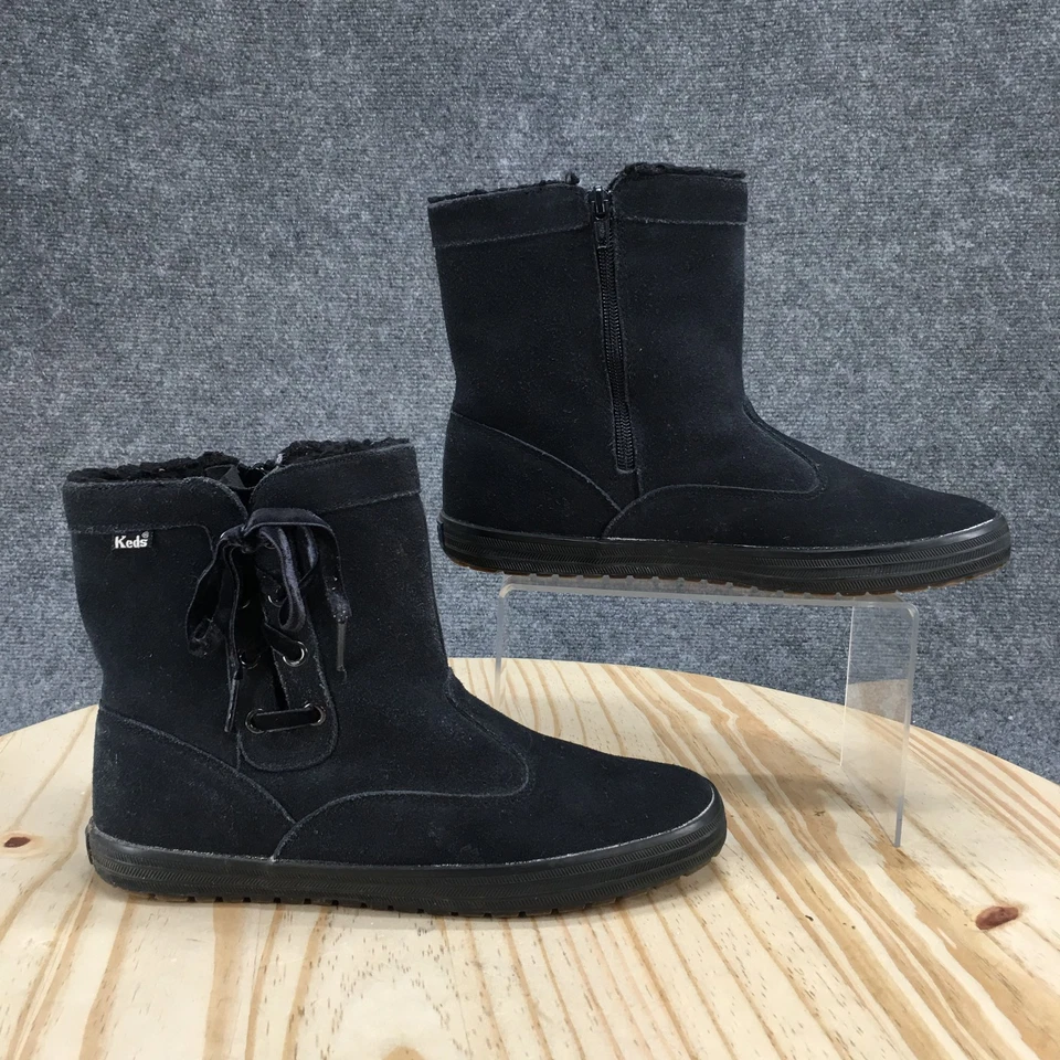 Botas femininas Style & Co. 7,5 M Wynonaa tornozelo marrom couro sintético anabela - Imagem 1 de 4