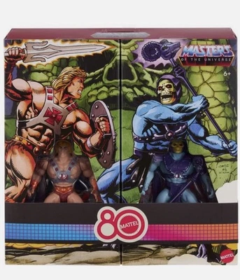 Фигурки Mattel Masters Of The Universe 80th Anniversary He-man & Skeletor упаковка 2 шт. - Изображение 1 из 4
