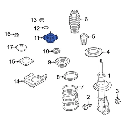 For Mazda CX-9 2007-2015 Mazda TD1134380B Front Suspension Strut Mount Foto 1 de 3