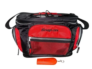 NWOT Snap-On Tools Large Red & Black Zippered Insulated Cooler Lunch Tote Bag - Picture 1 of 11
