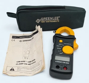 Greenlee CM-600 AC Clamp-on Meter with Case NO LEADS - Picture 1 of 8