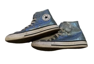 Zapatillas informales Converse para niños talla 2 azules de caña alta - Imagen 1 de 15