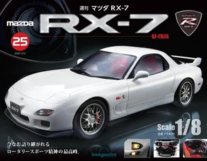 Mazda RX-7 SpiritGF-FD3S semanal DeAGOSTINI escala 1/8 n.º 25 de Japón - Imagen 1 de 3