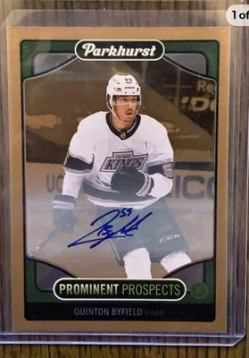 2021-22 Parkhurst Hockey - Quinton Byfield #PP2 Prominent Prospects Auto (RC) - Image 1 of 2