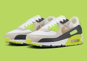 Nike Air Max 90 ‘Cyber’ White Khaki Men’s Size US 12.5 Casual Shoes Rare New✅ - Picture 1 of 8