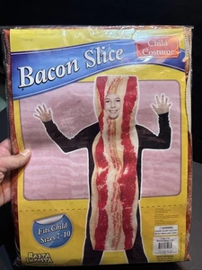Bacon Slice Strip Costume Kids Child Child’s Size 7-10 New Package  Halloween - Picture 1 of 3