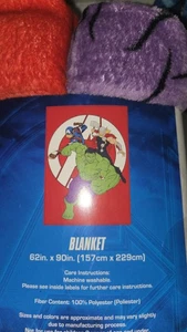 Marvel Avengers Assemble 62x90 Art Fleece Blanket - Picture 1 of 2
