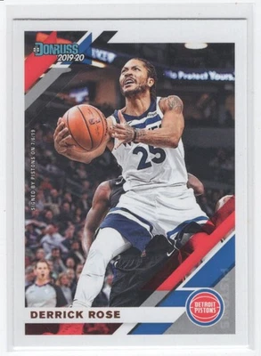 2019-20 Donruss Derrick Rose Detroit Pistons #121 - Image 1 of 2