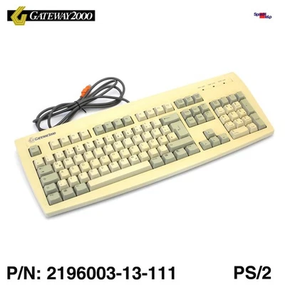 GATEWAY 2000 2196003-13-111 PS/2 TASTATUR KEYBOARD DEUTSCH DE QWERTZ COMPUTER 1 - Bild 1 von 4