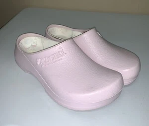 Birkenstock 260 Light Pink Clogs Men Size 7 Women Size 9 Comes W/ Insoles Retro - Picture 1 of 7