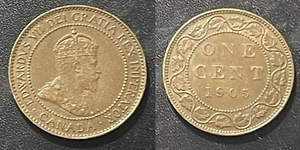 Canada 1905 Large Cent Edward VII -Nice - Picture 1 of 1