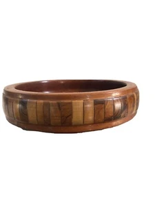 Vintage Mid Century Modern Small Wooden Nuts or Candy Bowl - Picture 1 of 7
