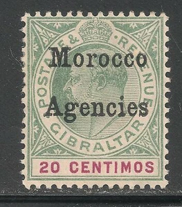 Gran Bretaña Marruecos #22 (SG #19) (A12) En muy buen estado como nuevo - 1904 20c Rey Eduardo VII - Imagen 1 de 2
