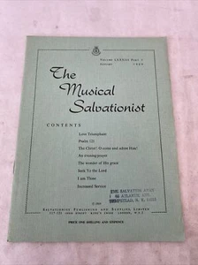 The Musical Salvationist Volume LXXXIII Part 1 1969 Salvation Army - Picture 1 of 9