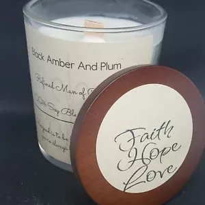Black Amber And Plum Candle - Picture 1 of 7