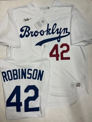 Brooklyn Dodgers JACKIE ROBINSON Baseball MLB Jersey Men’s Sz XL New Cooperstown - Image 1 of 3