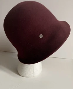 Burberry 100% Filz Fedora Style Burgund England M - Bild 1 von 8