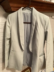 Floerns Women’s Solid Notched Lapel Single Breasted Blazer Jacket Mint Green XS - Picture 1 of 4