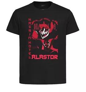 T-Shirt Black - Maglia Nera - Japanese Style - Hazbin Hotel - Alastor - LL3765 - Imagen 1 de 1