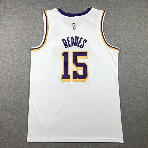 Austin Reaves Los Angeles Lakers 15 Men White Vintage Edition Jersey Stitched Cover