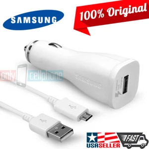 OEM Fast Car Charger Data Cable for Samsung Galaxy S20/S10/S9/S8/S7/S6/S5 Note - Picture 1 of 19