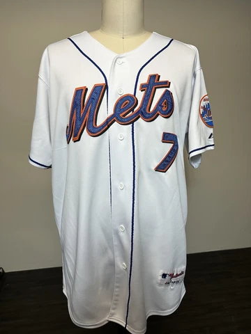 Jose Reyes New York NY Mets Majestic Authentic MLB Jersey • Size 52 Cover