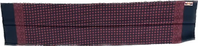 Vintage Phoenix Vienna Geometric Red Black Pure Wool Scarf VTG - Image 1 of 4