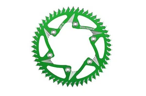 KAWASAKI 2003-2023 ZX6R VORTEX CAT5 ALUMINUM 520 REAR SPROCKET 45 GREEN - Picture 1 of 5