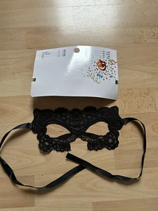 Maske, Karneval, schwarz, einfache Ausführung, zum Binden - Bild 1 von 4