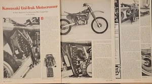 1979 Kawasaki Uni Trak Suspension Motocrosser 4pg Test Article - Picture 1 of 1