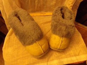 PANTOFOLE GRIGIO VERA PELLE DI PECORA TAGLIA 5 DONNA - Foto 1 di 3