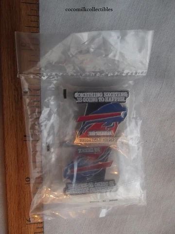 2 2007 Buffalo Bills NFL Football Season Ticket Holder Pinback Button Exciting Cover