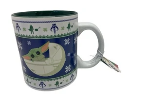 Star Wars Mandalorian Christmas Baby Yoda Grogu Coffee mug 20 oz NEW mug - Picture 1 of 10